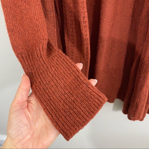 Torrid Rust Cable Knit Open Cardigan - Picture 8 of 12